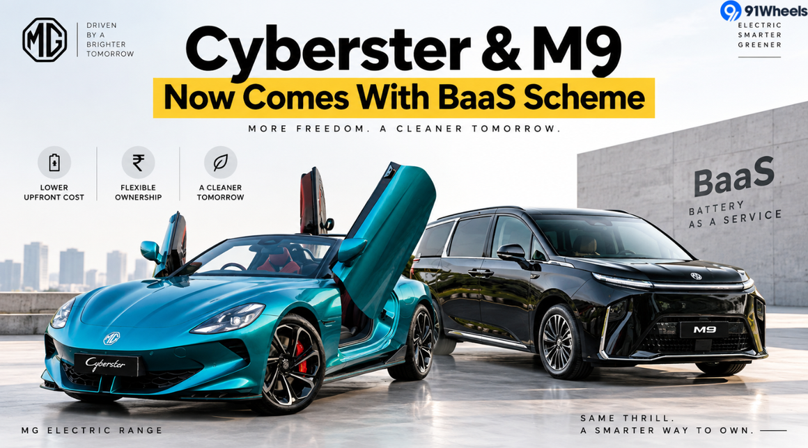 MG Cyberster And M9 Get BaaS, Prices Drop By Up To Rs 10 Lakh
